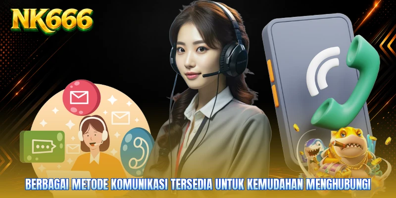 Berbagai metode komunikasi tersedia untuk kemudahan menghubungi